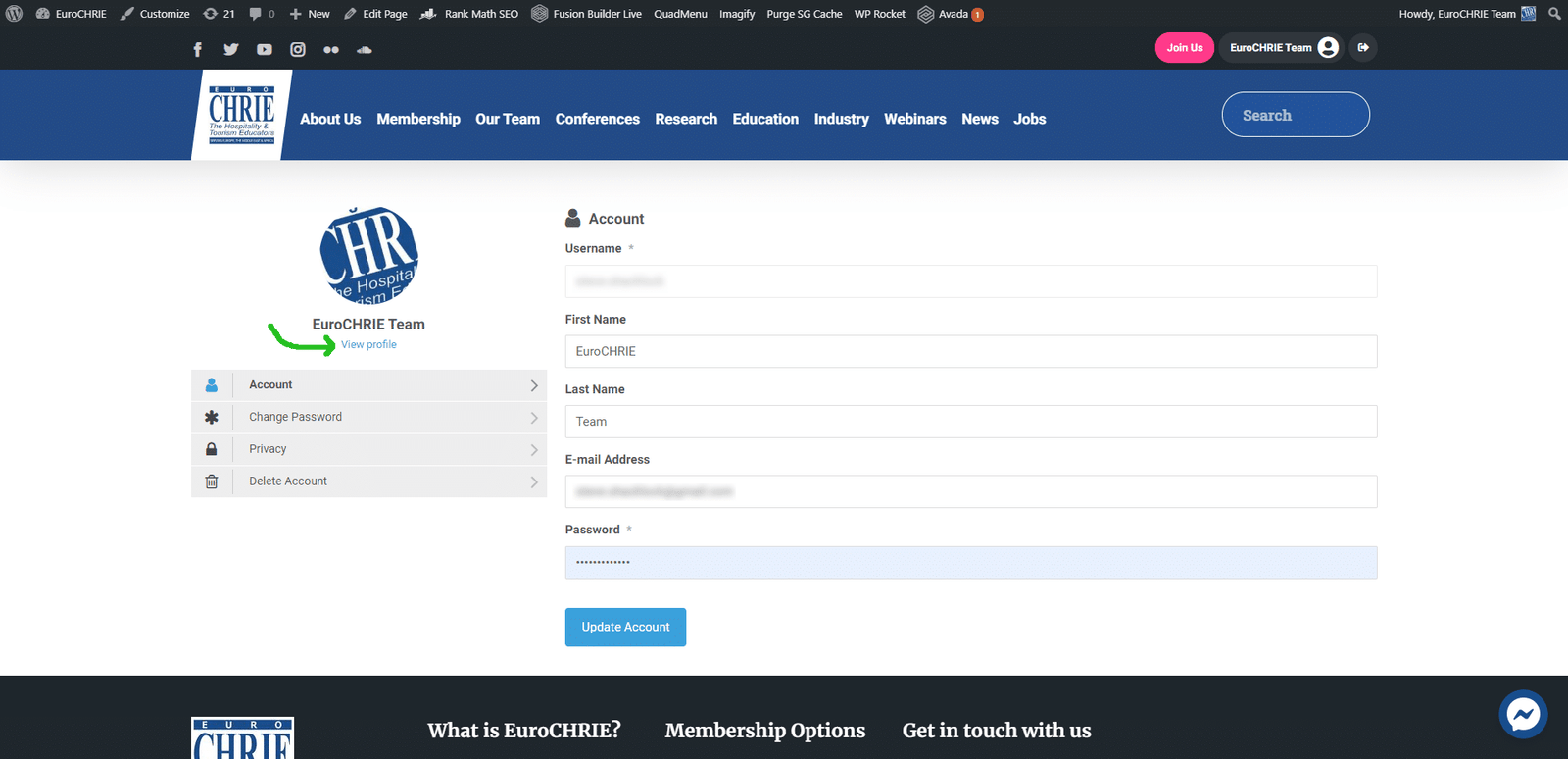 How to access/edit your account 14