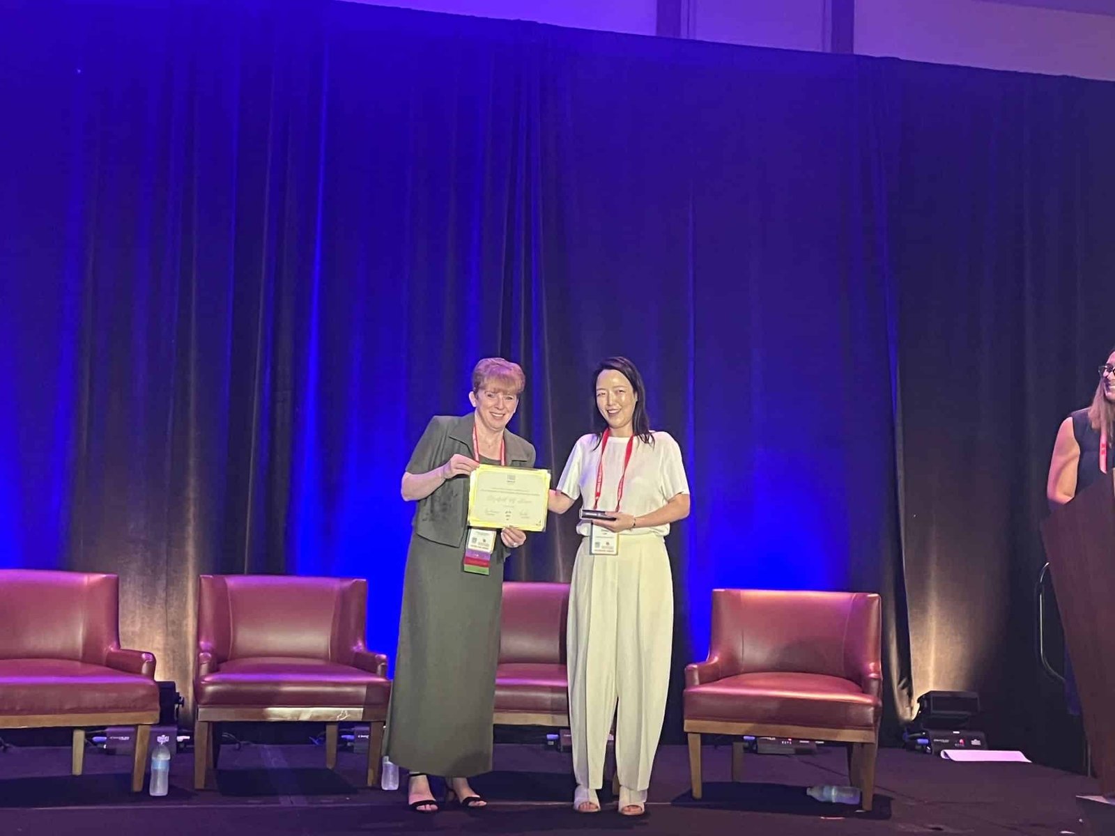 Accepting Liz’s Award Dr. Elizabeth M Ineson awarded the 2025 Outstanding Conference Reviewer Award 10