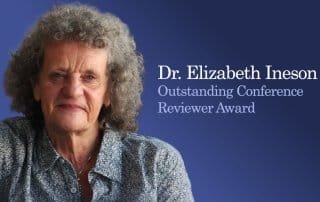 Dr. Elizabeth M Ineson awarded the 2025 Outstanding Conference Reviewer Award 1