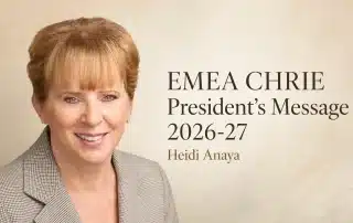 EMEA CHRIE President’s Message 2026-27 10